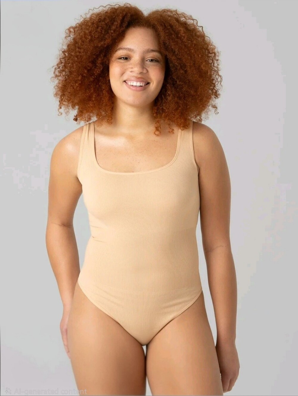 Bodysuit, Seamless, Light Smoothing, NWT, Almond, Size Multiple